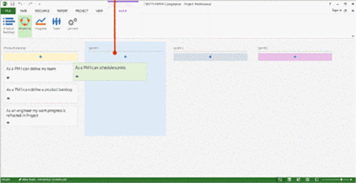 Figuur 3: Agile template